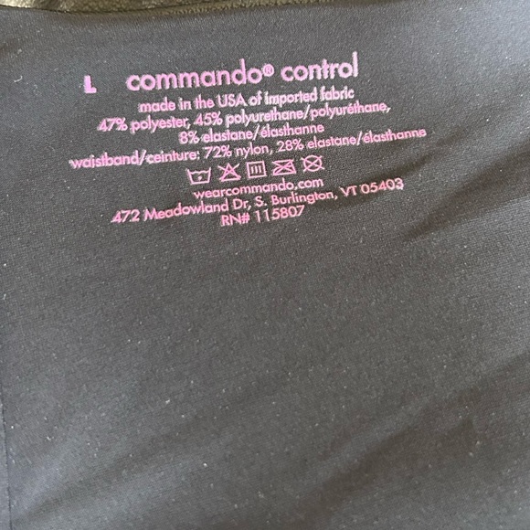 COMMANDO Perfect Control Faux Leather Leggings Black Sz L - Picture 14 of 16